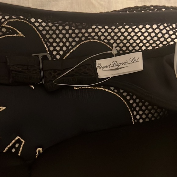 Sexy mesh Victoria’s Secret swimsuit New no tag SP black with gold details - Picture 8 of 13